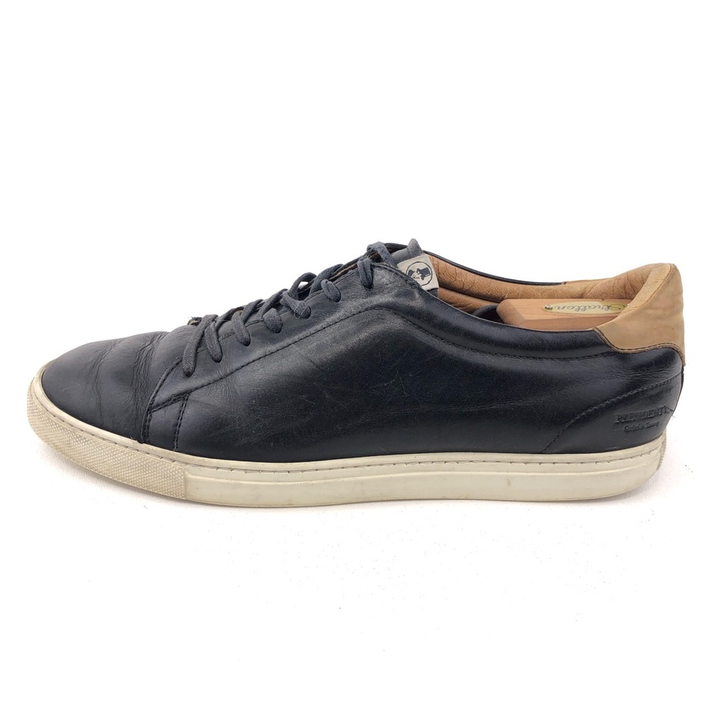 P's by President's Black Leather Sneakers EUR 43